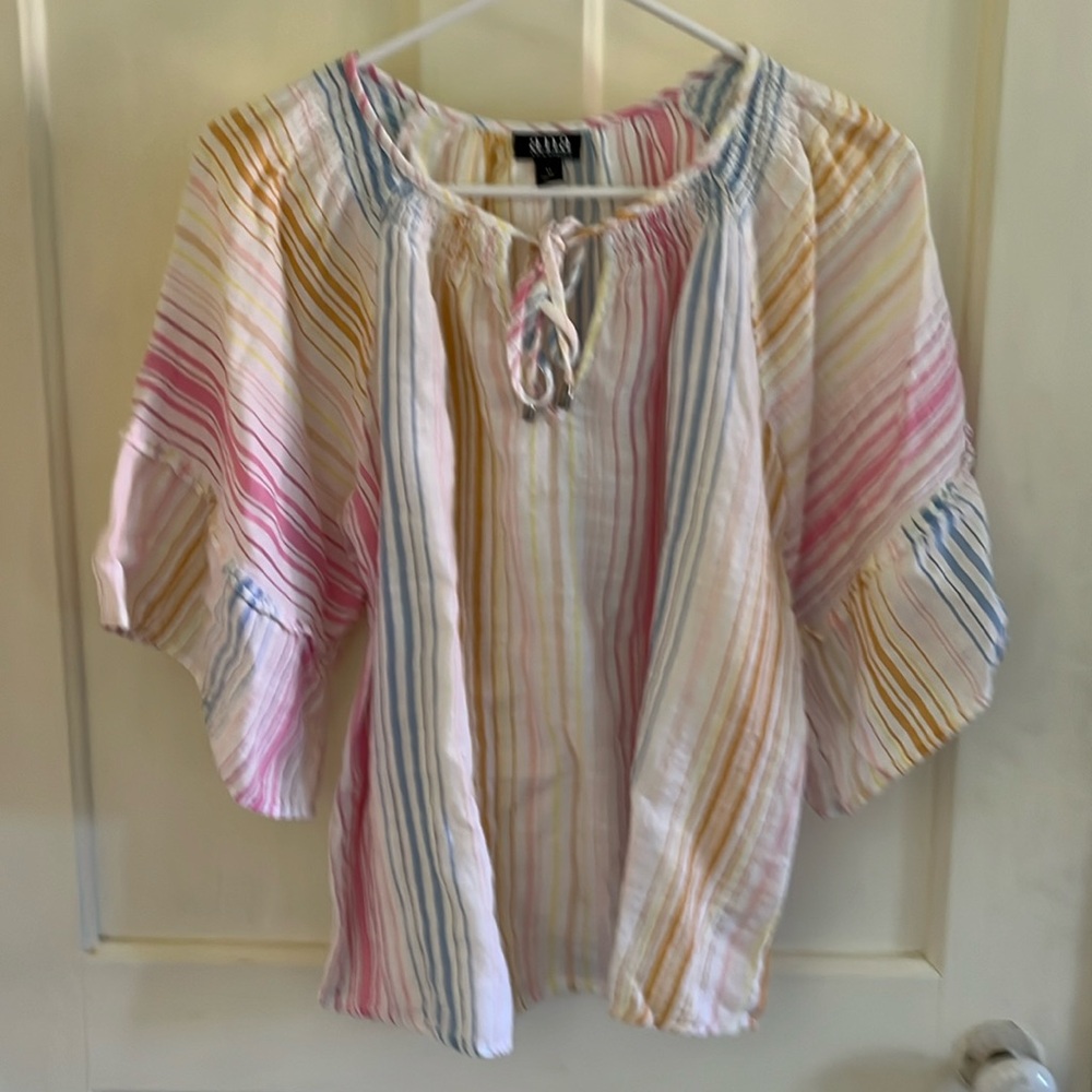 A.n.a A new approach colorful stripped women’s top